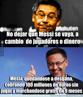 Los memes destrozan a Messi tras anunciar su decisión de quedarse en el Barcelona