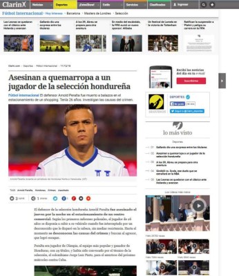 Honduras, en boca de todo el mundo por asesinato de Arnold Peralta