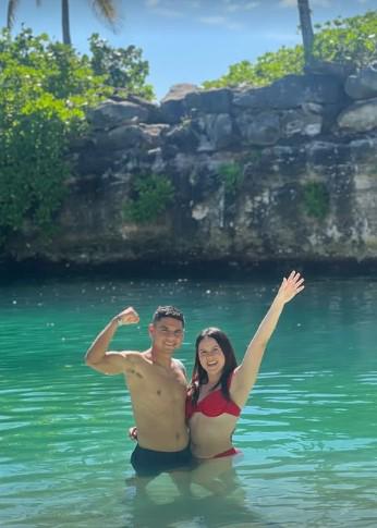 La luna de miel de Carlos Pineda, jugador del Olimpia, y su esposa Daniela Hernández en México