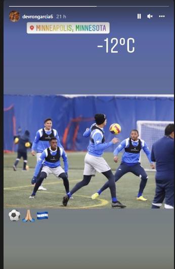 Seleccionados de Honduras asombrados con el intenso frío en Minnesota a horas del juego ante EEUU: “Que sea tu voluntad, mi Dios”