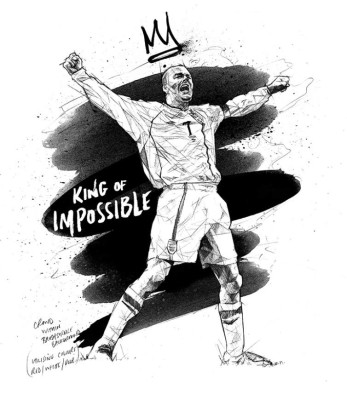 Los cracks del deporte hechos en pinturas de acuarela
