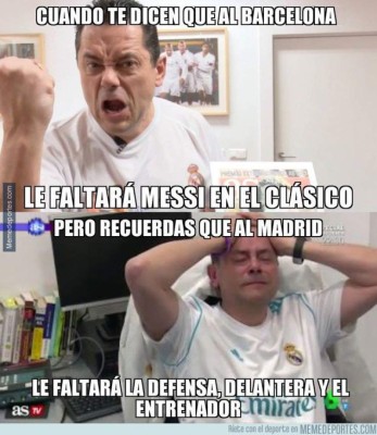 MEMES: Real Madrid y Barcelona, protagonistas del día en las redes sociales