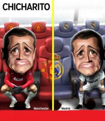 Aficionados se burlan de la llegada de Chicharito al Real Madrid