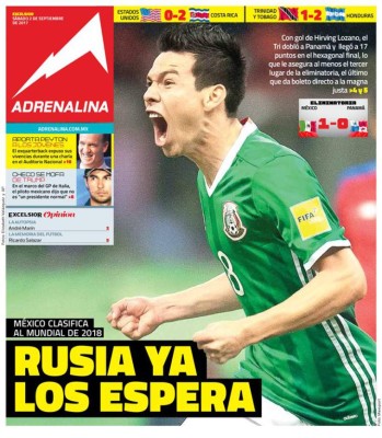 PORTADAS: Llanto en Panamá, júbilo en México, Costa Rica y Honduras