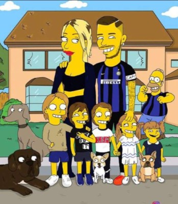 Los cracks del fútbol y sus dobles con los simpsons