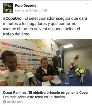 ¡Atención! Esto dice la prensa tica del duelo de esta noche ante Honduras