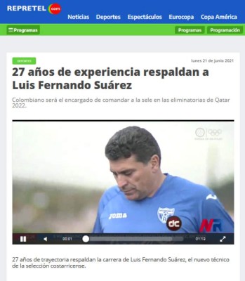 'El más parecido a Pinto, trabajador y metódico': Lo que dice la prensa tica de la llegada de Luis Fernando Suárez