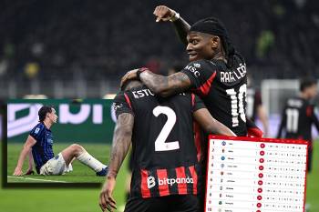 El Milan volvió a castigar al Inter con un riflazo y recorta distancias: la tabla de posiciones de la Serie A