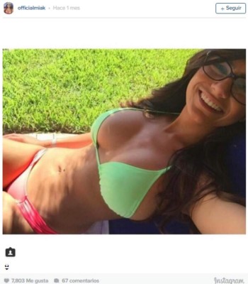 Mia Khalifa se mete en problemas al abrir nuevamente su Instagram