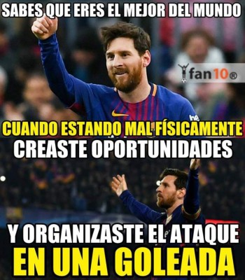 Los memes que nos dejó el Barcelona-Roma ¿qué pasa con Messi?