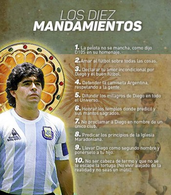 FOTOS: Así celebró la iglesia 'Maradoniana' el cumpleaños 59 de Diego, conoce sus diez mandamientos&nbsp;&nbsp;&nbsp;