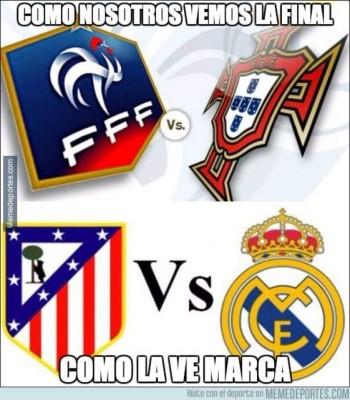 Los mejores memes que calientan la final de la Eurocopa entre Francia y Portugal