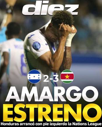 Honduras debuta con pie izquierdo en Nations League