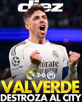 Valverde destroza al Manchester City