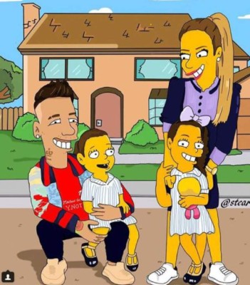 Los cracks del fútbol y sus dobles con los simpsons