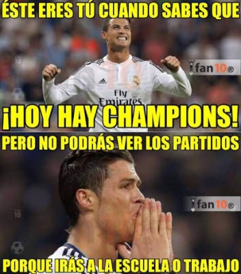 Los mejores memes de la Champions League este martes
