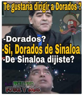 Memes: Revientan las redes con la llegada de Maradona a Dorados de Sinaloa