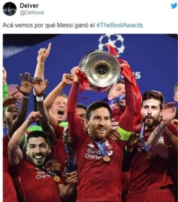 Los otros memes que no has visto de los Premios The Best donde destrozan a Messi