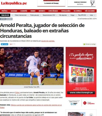 Honduras, en boca de todo el mundo por asesinato de Arnold Peralta