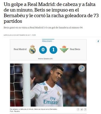 Locura: Así amanecieron las portadas tras la dura derrota del Real Madrid frente al Betis