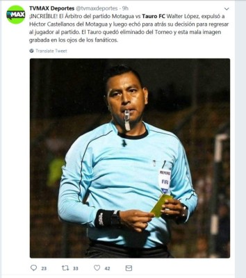 Prensa panameña: Tauro queda eliminado 'con polémica' y culpa al árbitro Walter López