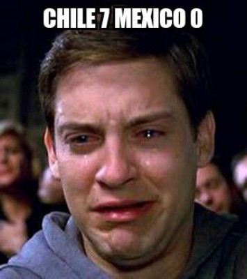 Los memes que dejó la aplastante derrota e México ante Chile