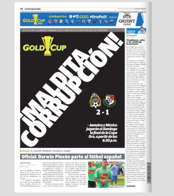 Principales portadas de México, Panamá y el mundo tras el México-Panamá