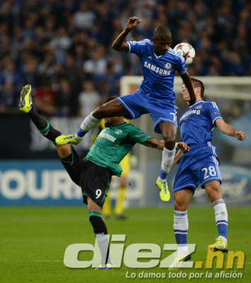 Schalke 04 vs Chelsea FC en UEFA Champions League.