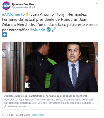 Tony Hernández: Lo que dicen los medios internacionales sobre la sentencia del exdiputado