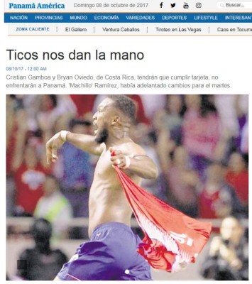 Así amanecieron las portadas tras el polémico empate de Costa Rica contra Honduras