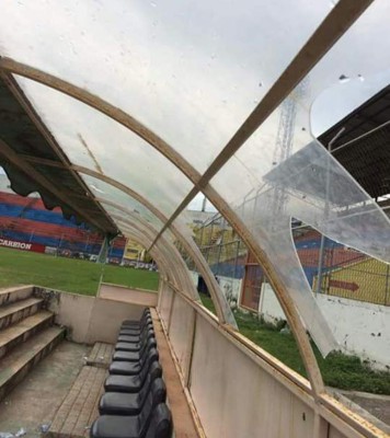 Estadio de La Ceiba está abandonado a un mes que inicie el Apertura
