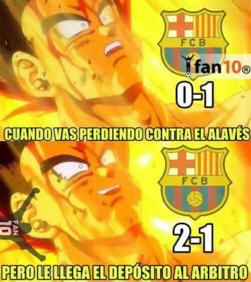 Los mejores memes de la sufrida victoria del FC Barcelona ante el Alavés