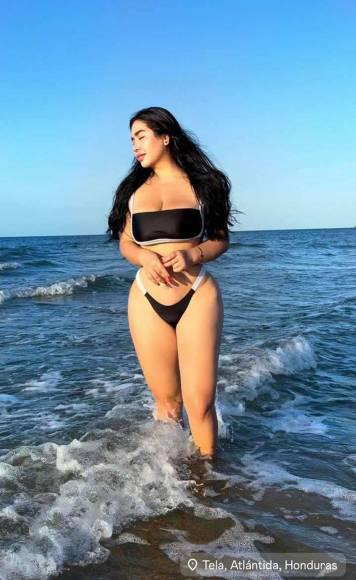 Despampanante novia de futbolista de Marathón cautiva en playas de Honduras ¿Dónde fueron a vacacionar?