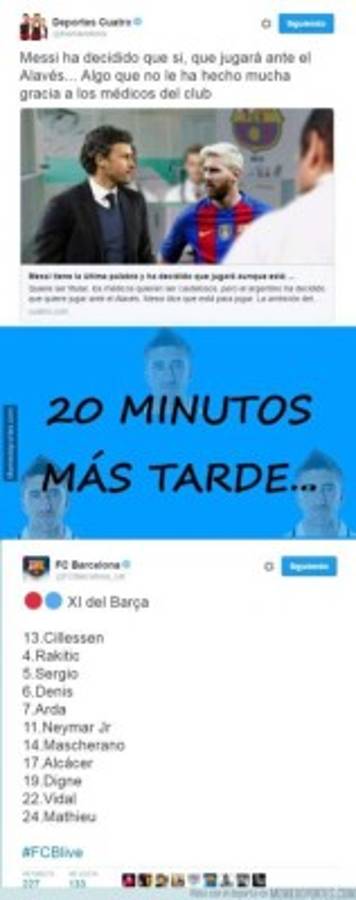 Los mejores memes que dejó la derrota del Barcelona ante el Alavés en el Camp Nou