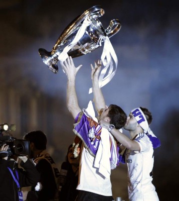 El Real Madrid celebra en la Cibeles