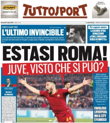 PORTADAS: Tragedia en España y júbilo en Italia con el triunfo de la Roma