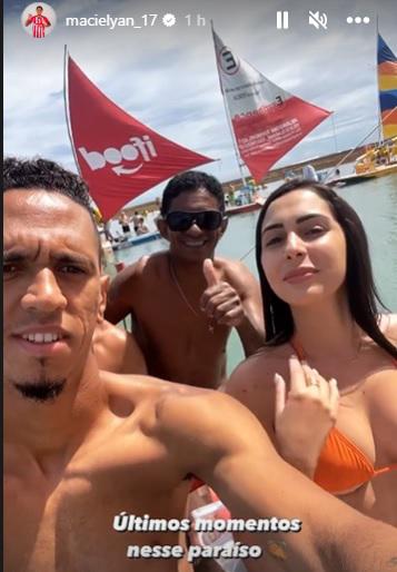 Las lujosas vacaciones del jugador del Olimpia Yan Maciel junto a la hermosa Patricia Cavalheiro en Brasil