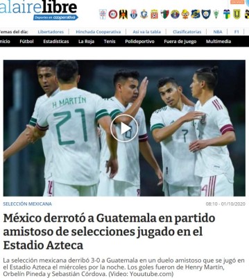 Amistoso insípido y la respuesta de Martino: La prensa de México tras la goleada a Guatemala