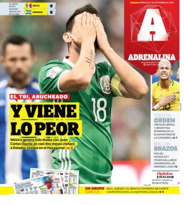 Titulares de portadas en México: '¿Por los suelos, a qué juega?'