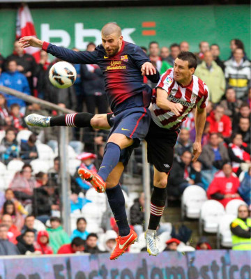 Barca y Real Madrid en la liga Española.
