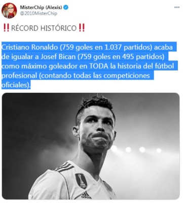Cristiano Ronaldo ya es el número uno: Así quedó la tabla de máximos goleadores de la historia ¿Y Messi?&nbsp;&nbsp;