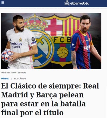 '¿Su último Clásico?': Messi se roba las portadas Real Madrid-Barcelona de la liga española
