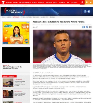 Honduras, en boca de todo el mundo por asesinato de Arnold Peralta