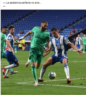 El tacón de Benzema y los memes acribillan al Barcelona tras el liderato del Real Madrid