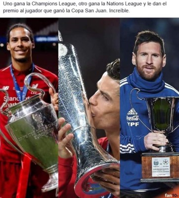 Lionel Messi, protagonista favorito de los memes tras ganar el The Best 2019