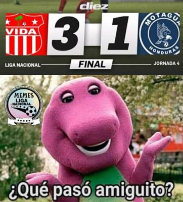 Destrozan a Motagua en memes tras perder con Vida que es nuevo líder en Honduras