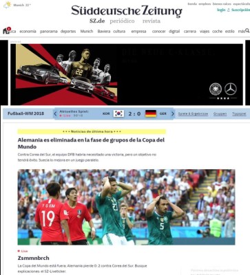 Fiasco y vergüenza: Así reaccionó la prensa alemana tras la histórica eliminación del Mundial