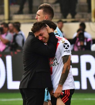 Marcelo Gallardo rompe a llorar tras perder la final de la Copa Libertadores ante Flamengo
