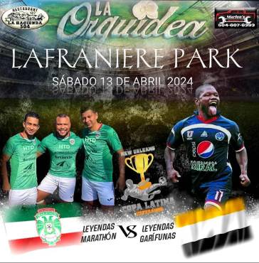 Leyendas del Marathón vs Leyendas Garífunas el próximo sábado 13 de abril del 2024.