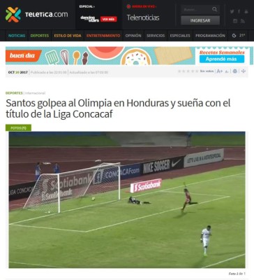 PORTADAS: Así reaccionan los medios luego del triunfo de Santos ante Olimpia